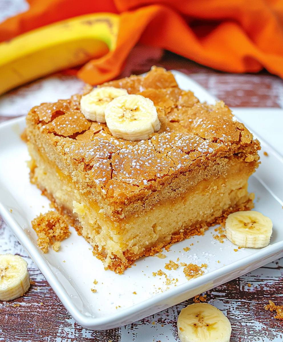 Banana Blondies Dessert
