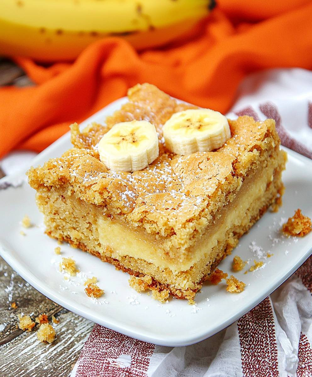 Banana Blondies Dessert
