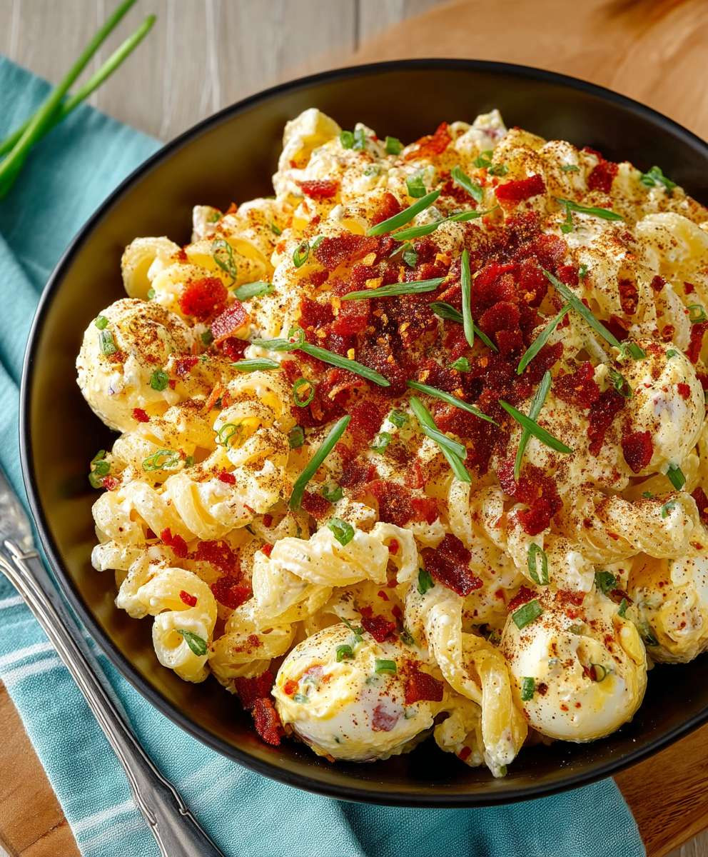 Deviled Egg Pasta Salad