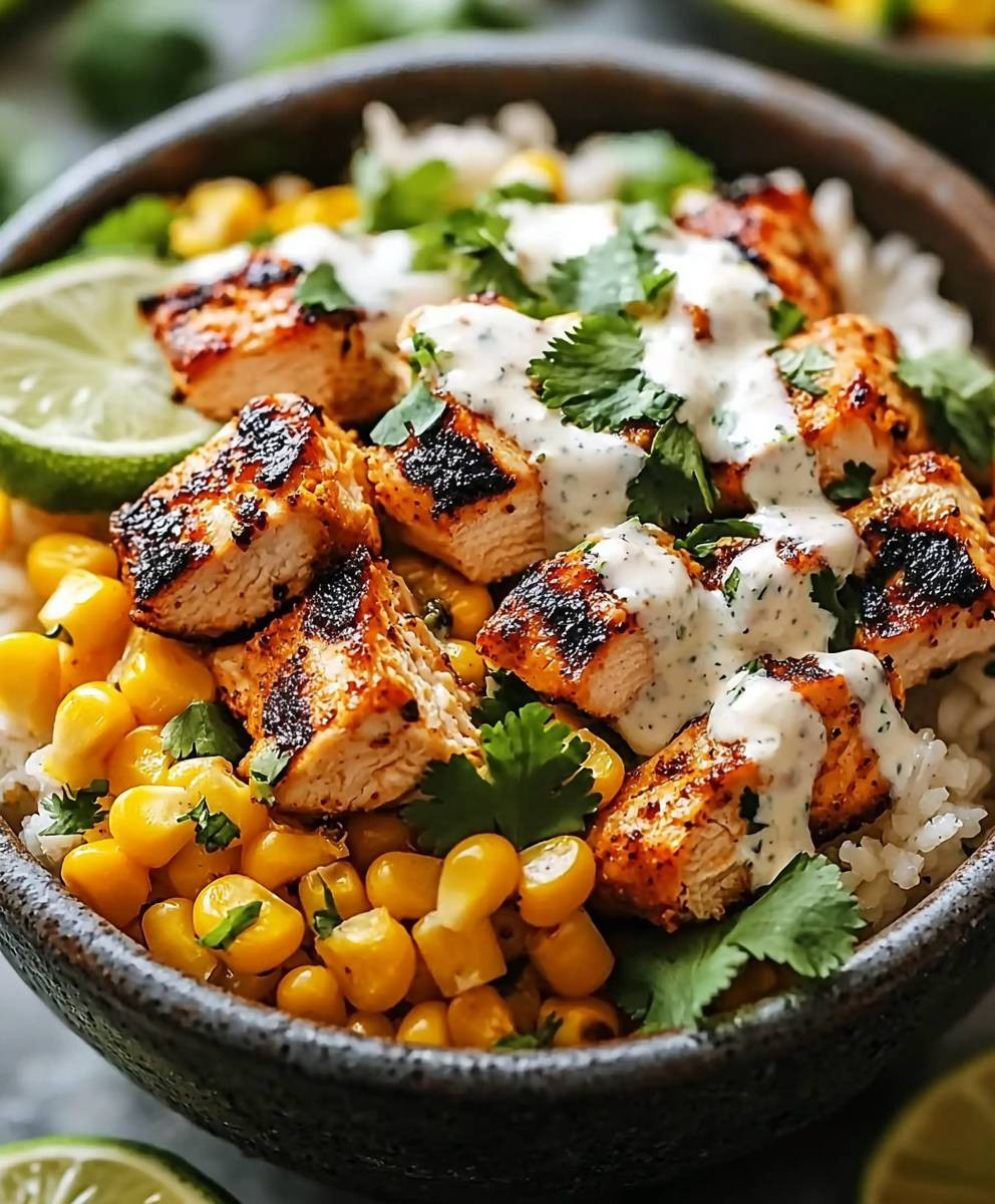 Street Corn Chicken Bowl