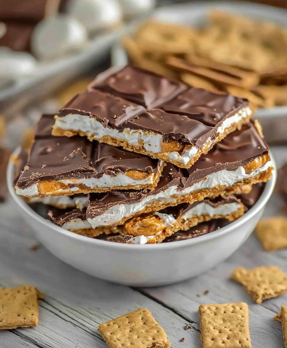 S'mores Chocolate Bark