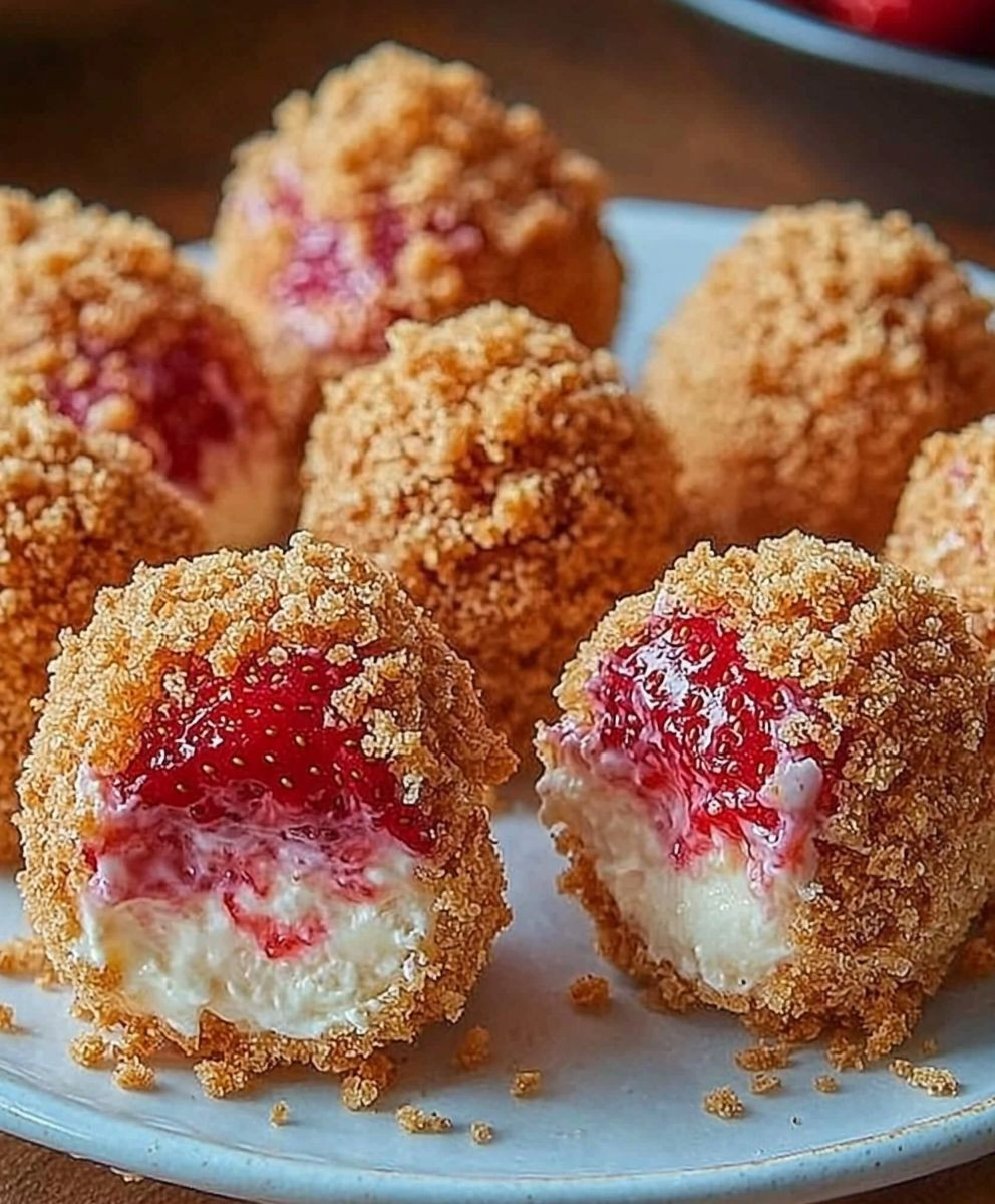 Strawberry Cheesecake Bites