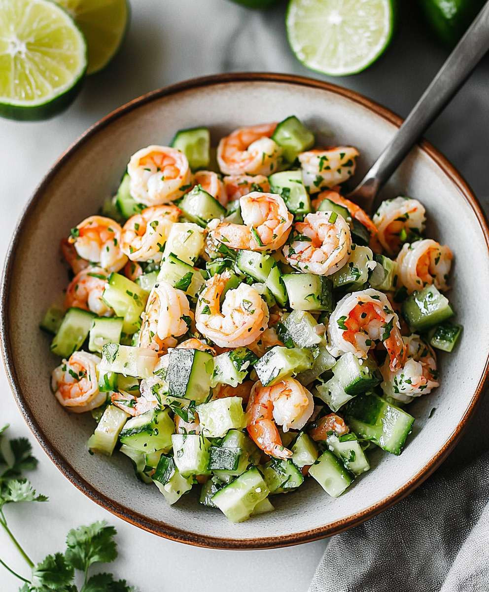Cucumber Shrimp Salad