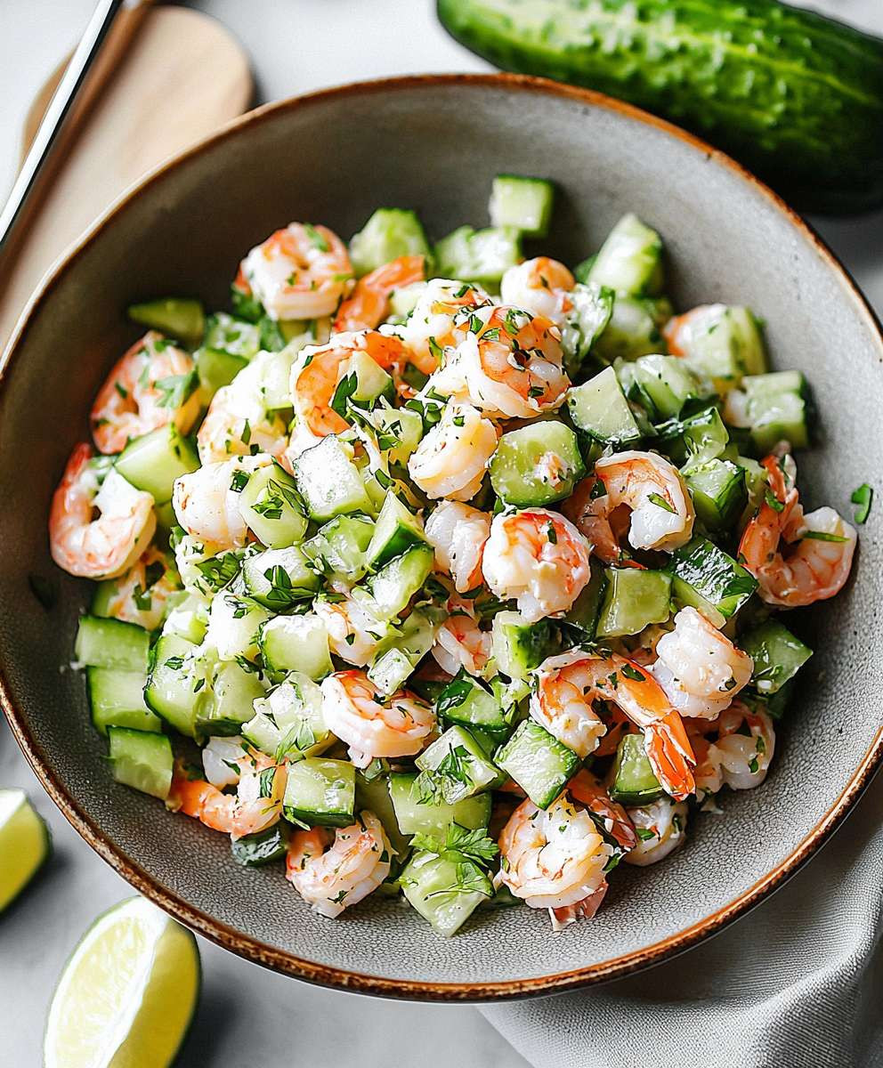 Cucumber Shrimp Salad