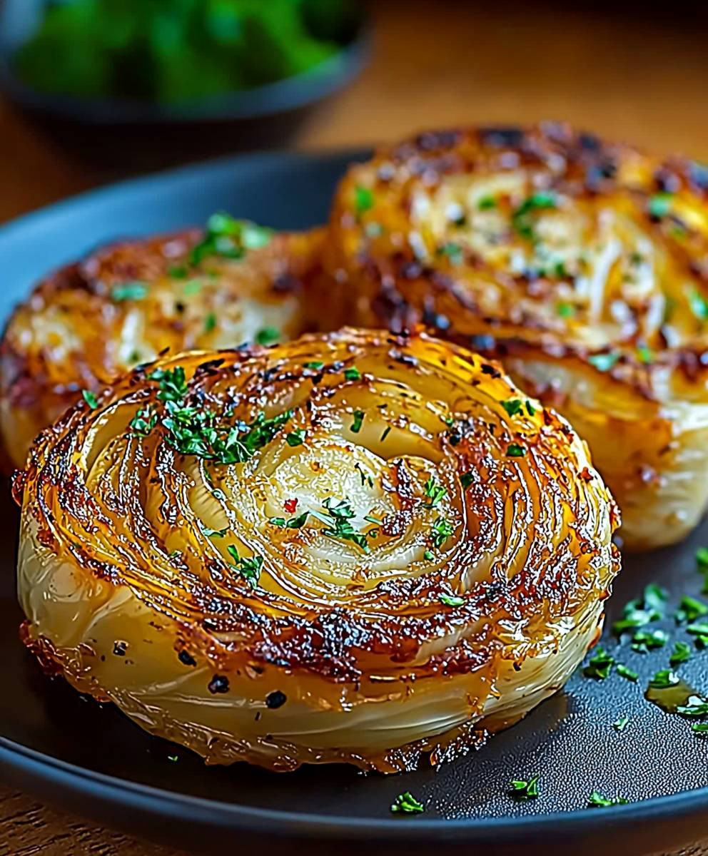 Oven Roasted Garlic Cabbage