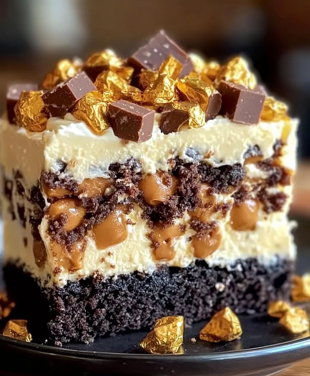 Butterfinger Bomb Cake Dessert
