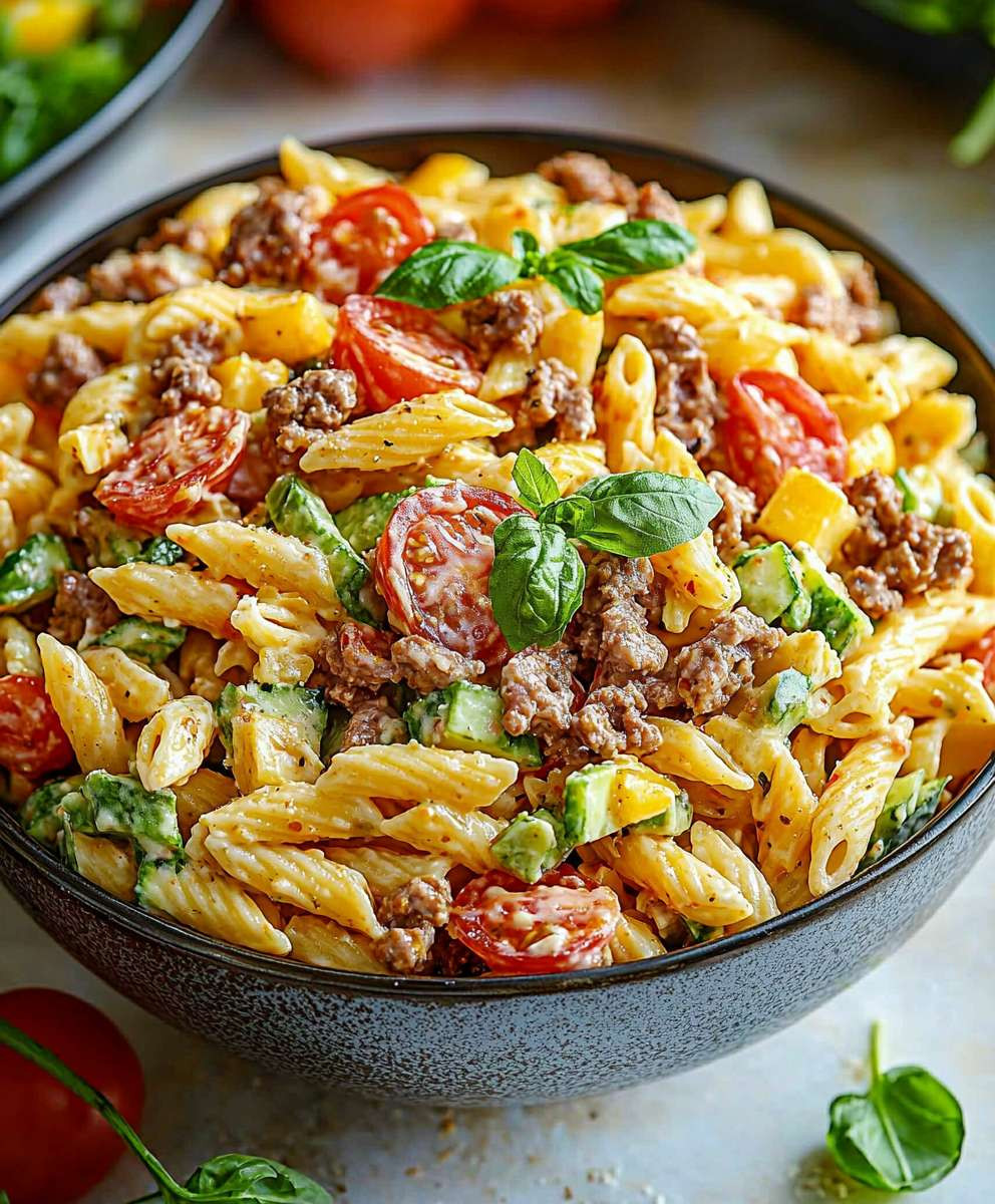 Big Mac Pasta Salad