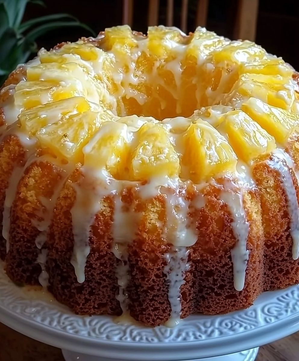 Pineapple Cream Cheese Cake