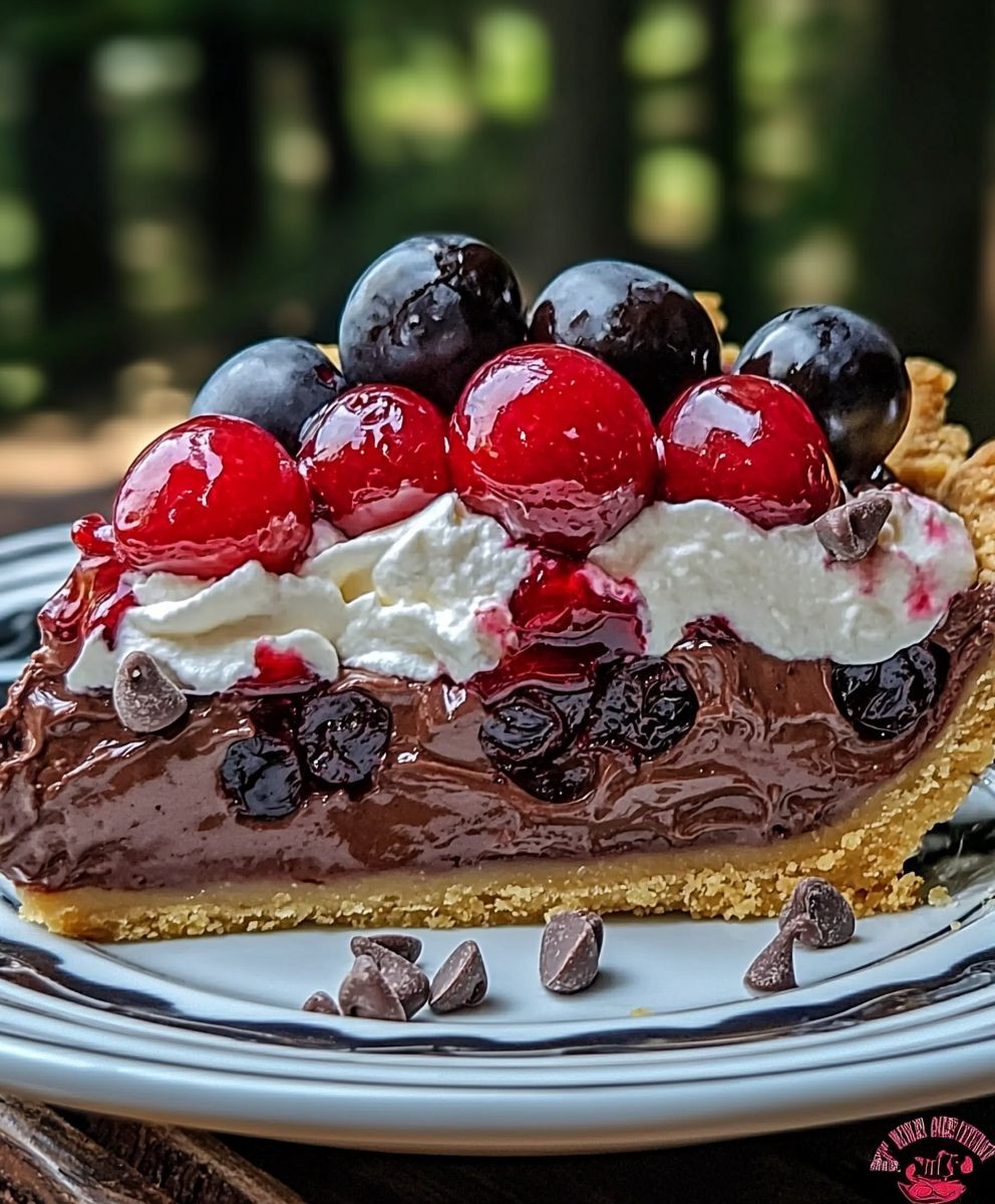 Chocolate Cherry Cream Pie