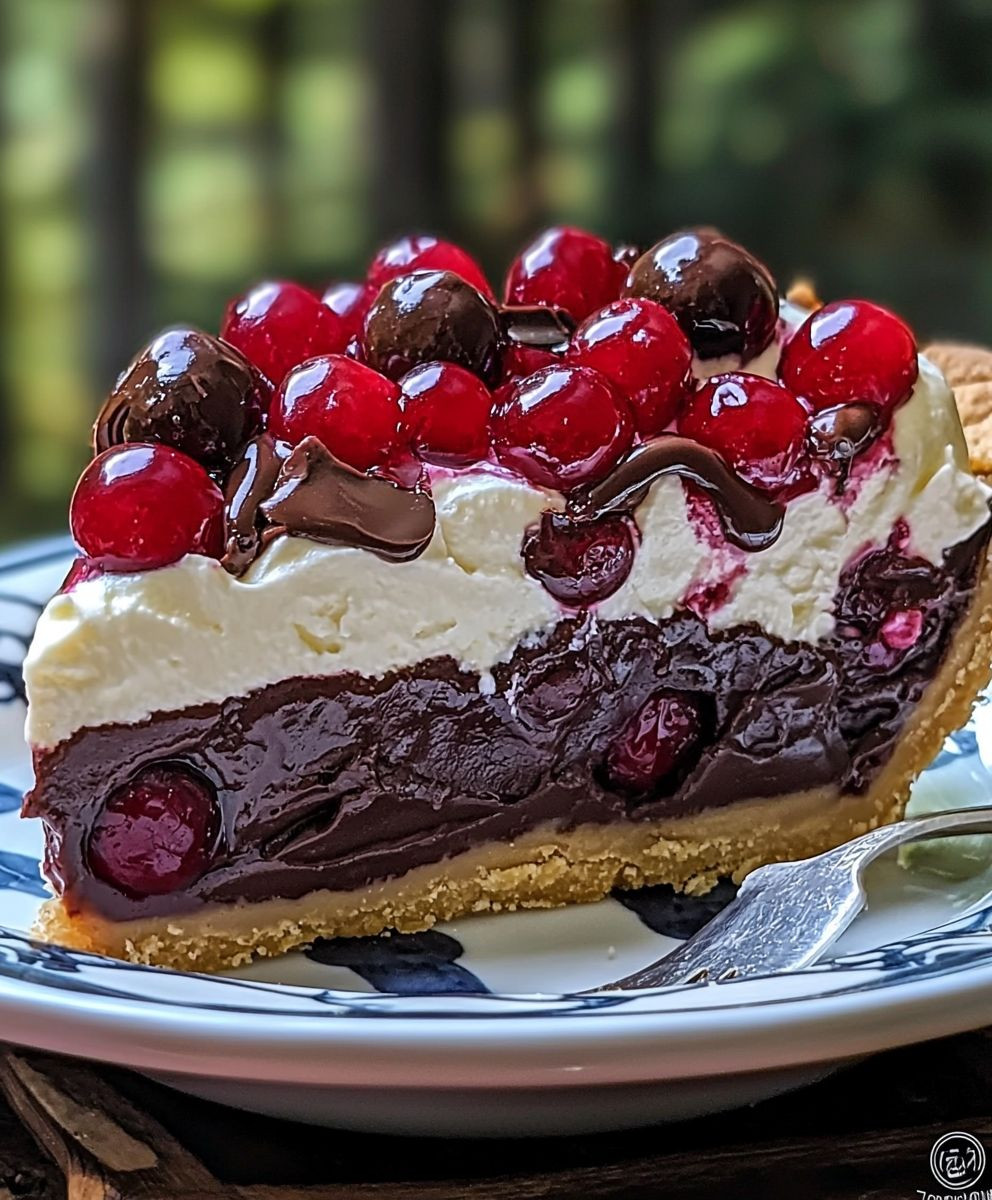 Chocolate Cherry Cream Pie