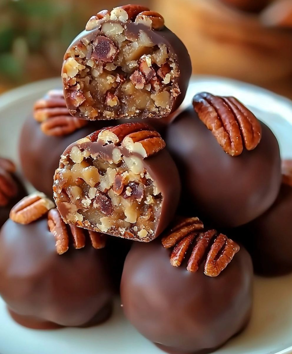 No-Bake Pecan Pie Balls