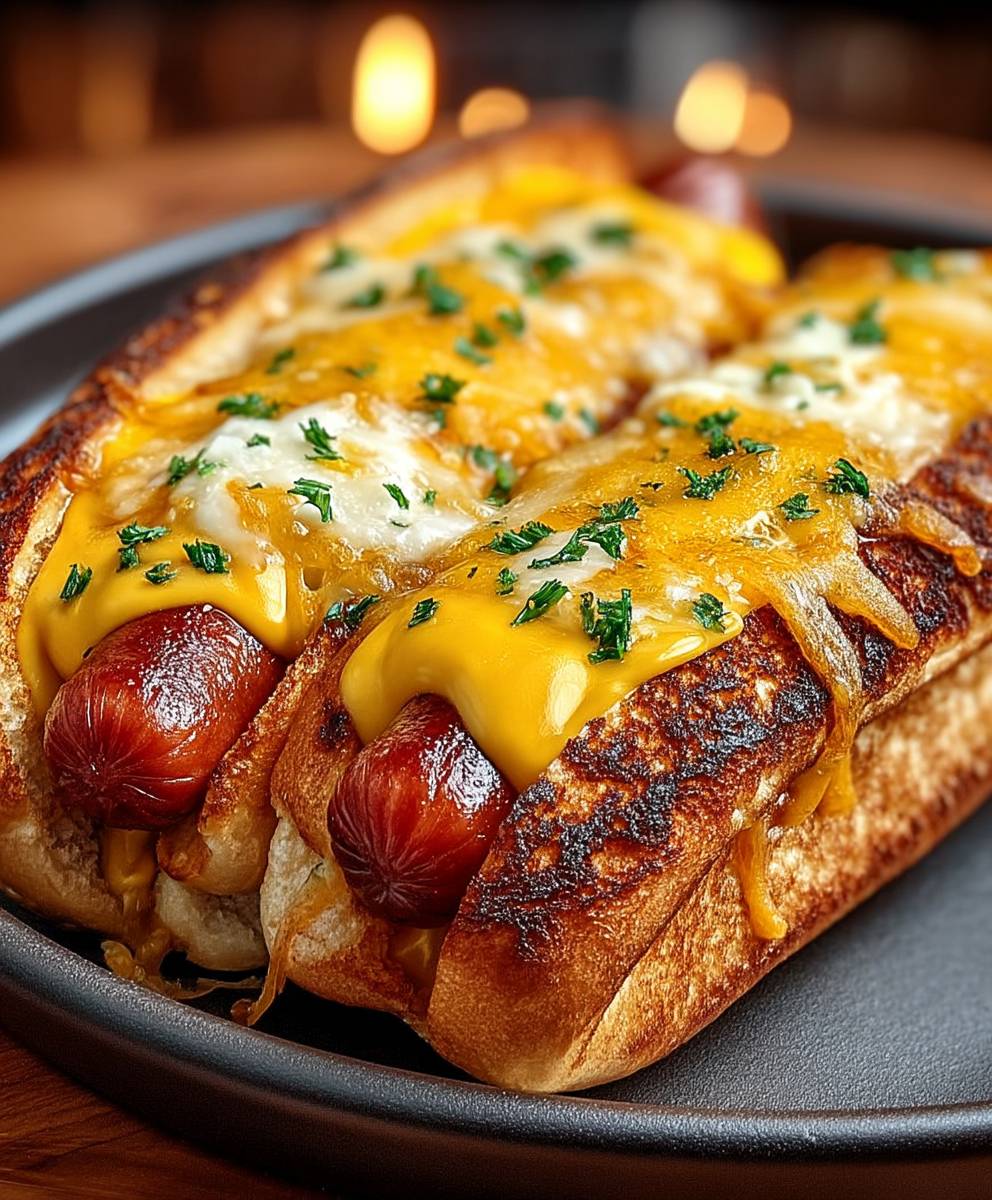Air Fryer Grilled Cheese Dogs