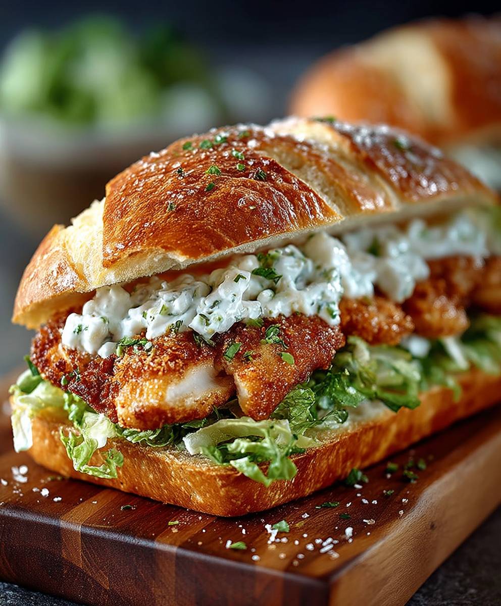 Crispy Chicken Caesar Sandwich