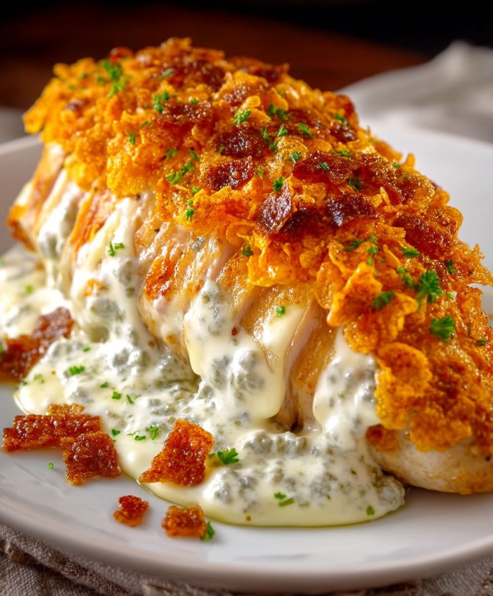 Doritos stuffed chicken