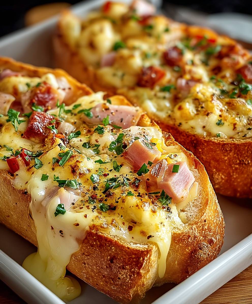 Stuffed oven baguettes