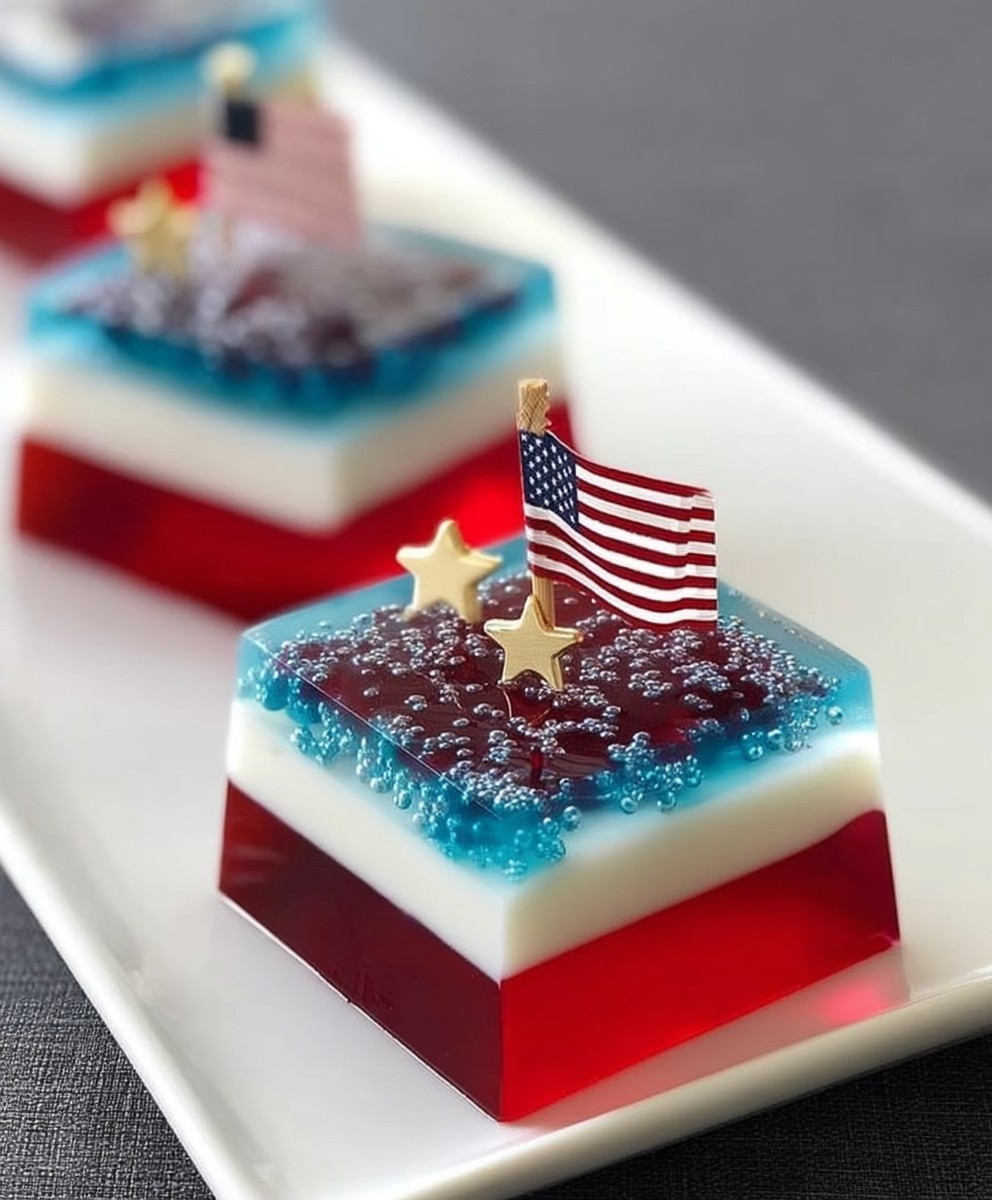 Layered finger jello