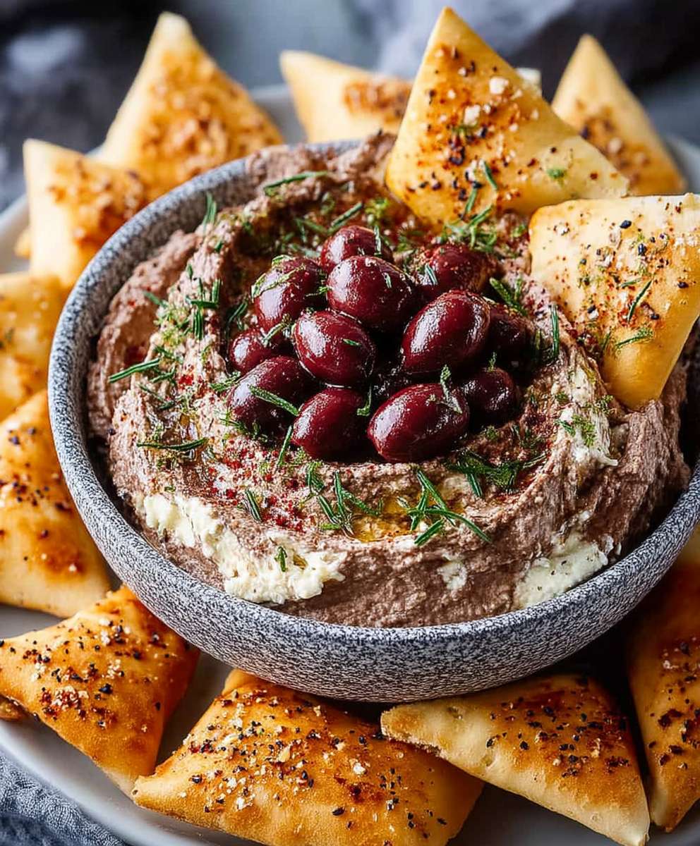Kalamata olive dip appetizer