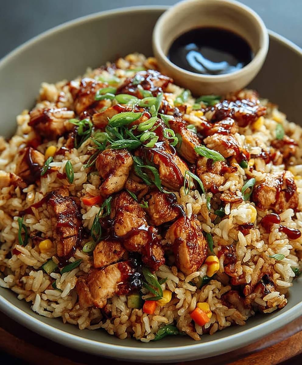 Japanese BBQ Chicken Fried Rice
