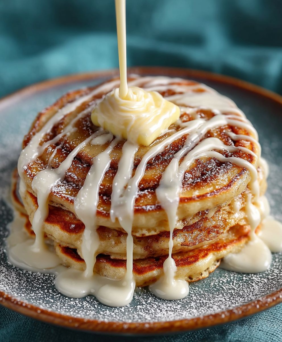 Cinnamon Roll Pancakes