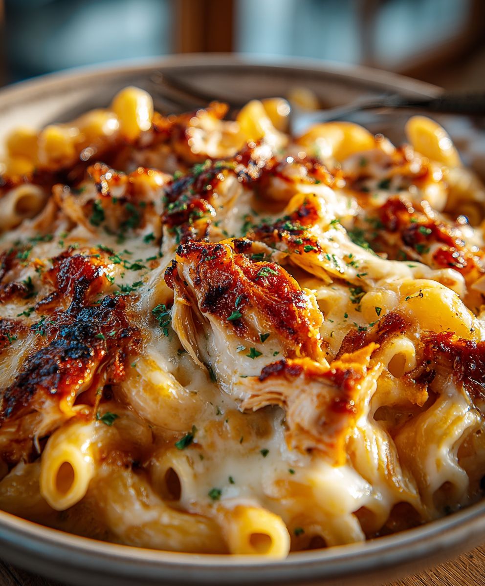 BBQ Chicken Mac and Cheese