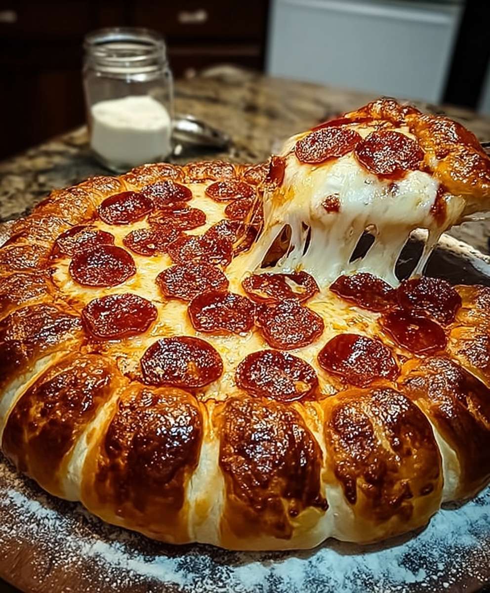 Stuffed Crust Pepperoni Pizza