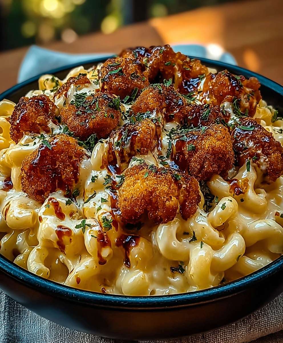 Honey Pepper Chicken Mac Cheese