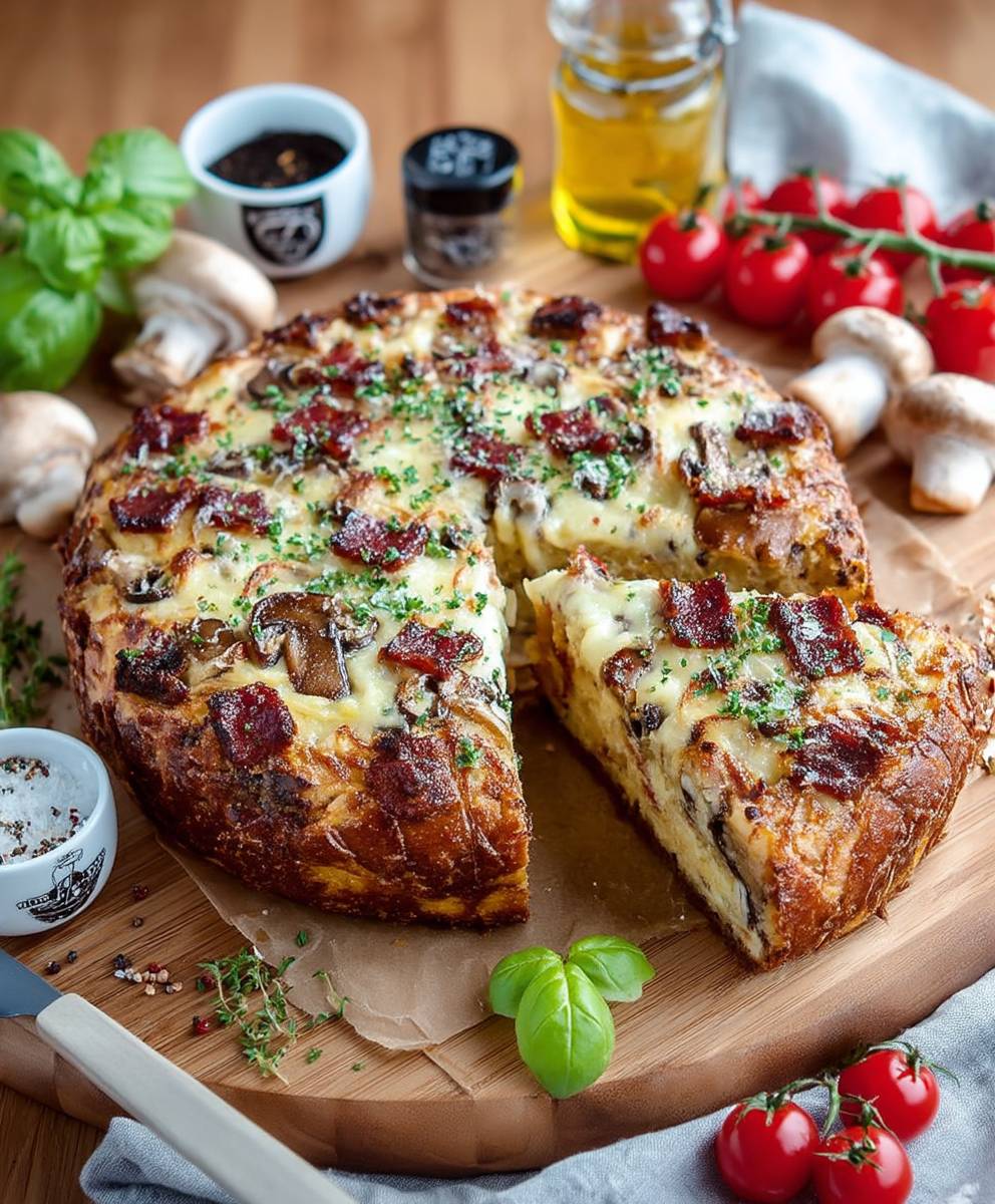 Simple pizza cake