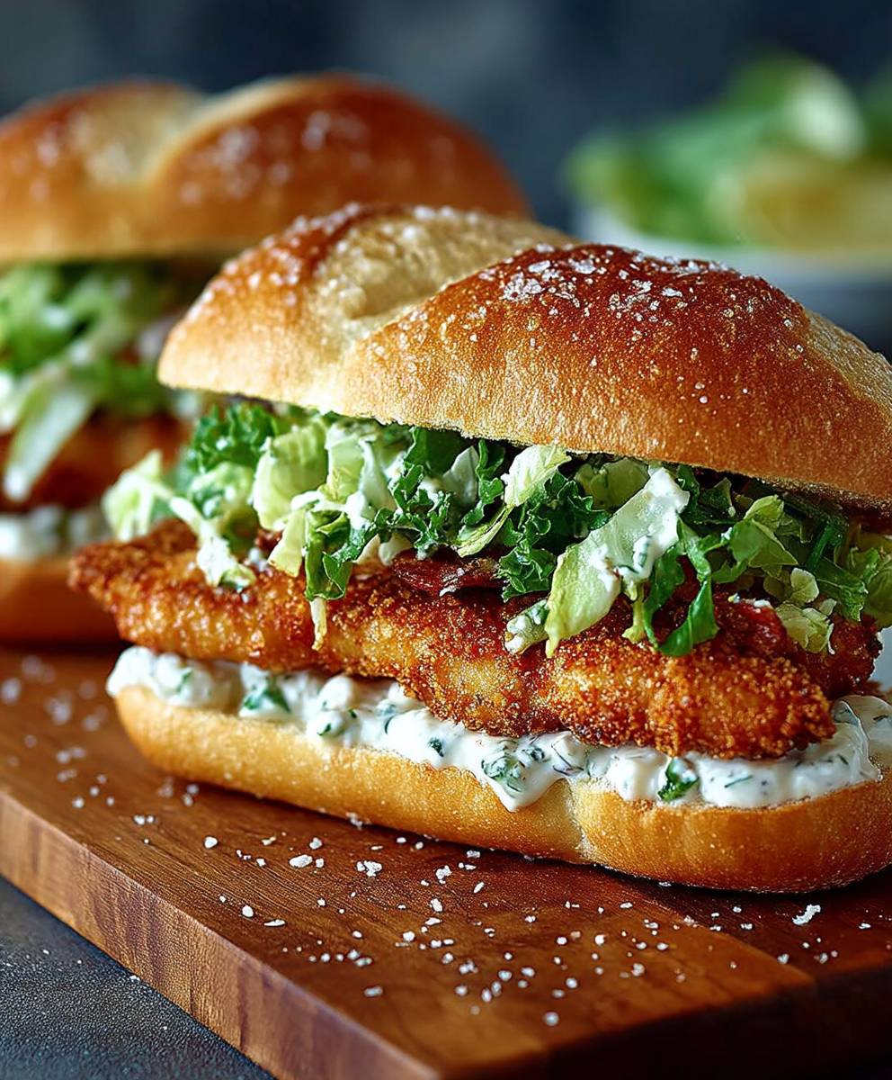 Crispy Chicken Caesar Sandwich