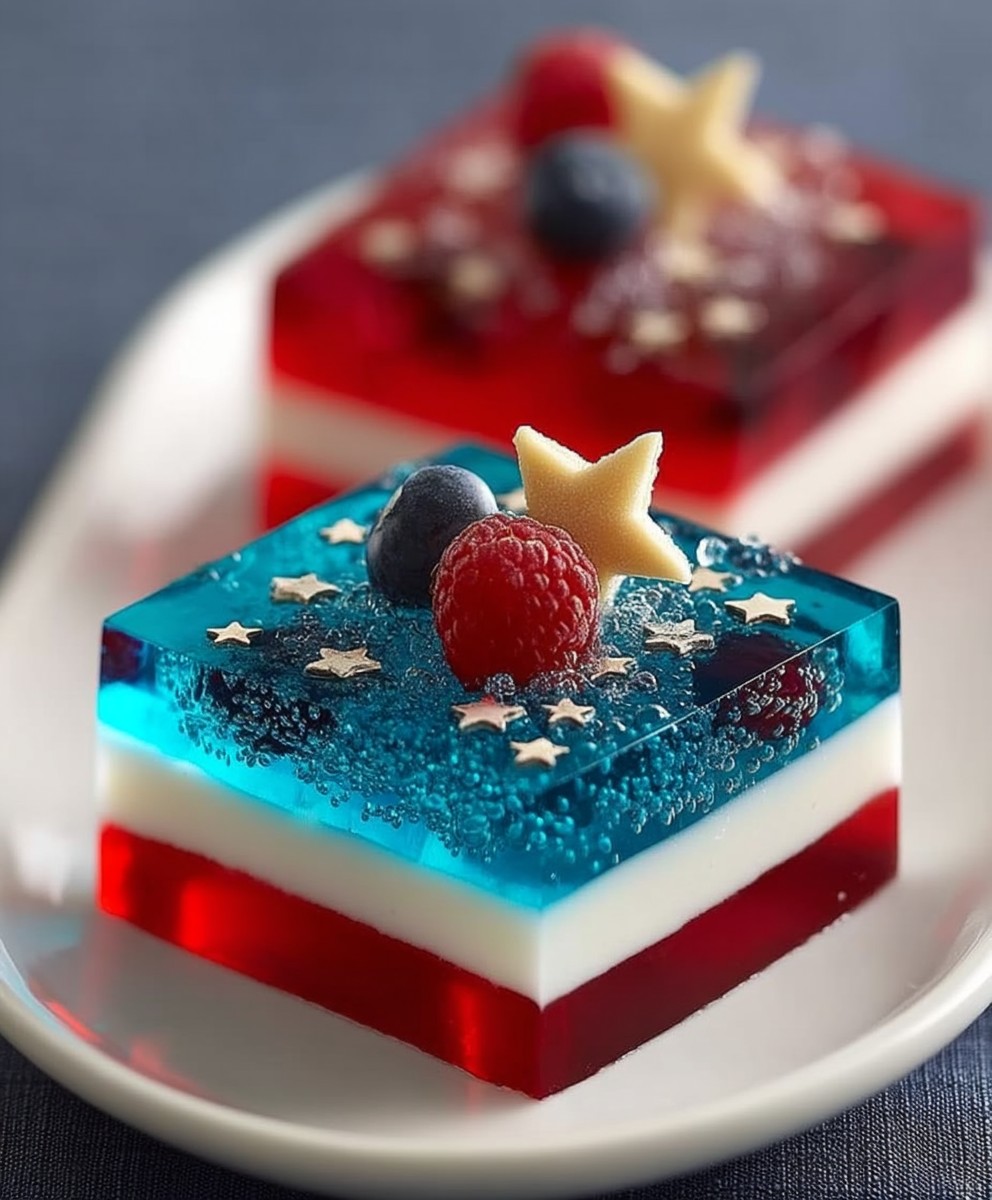 Layered finger jello