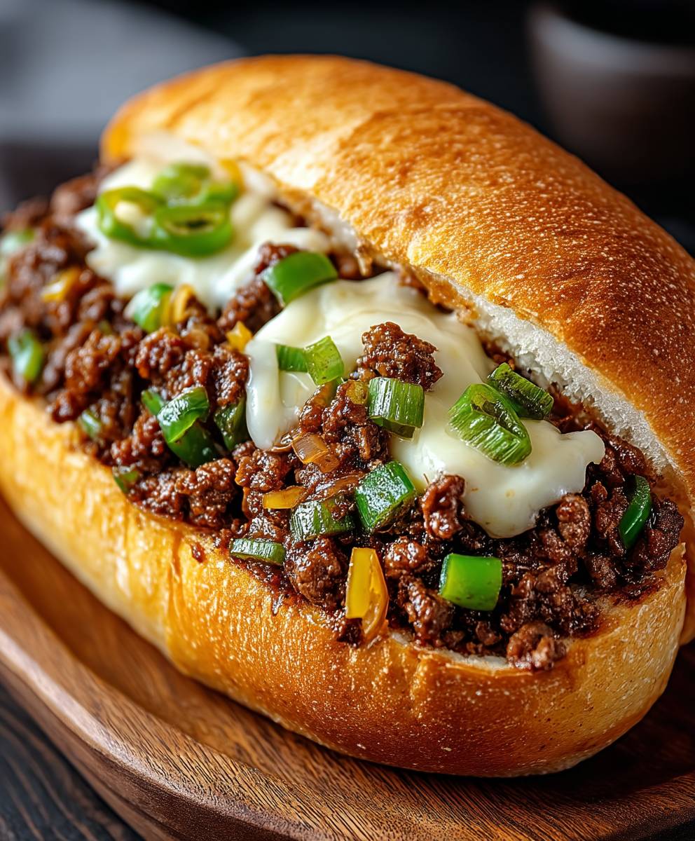 Philly Cheesesteak Sloppy Joes