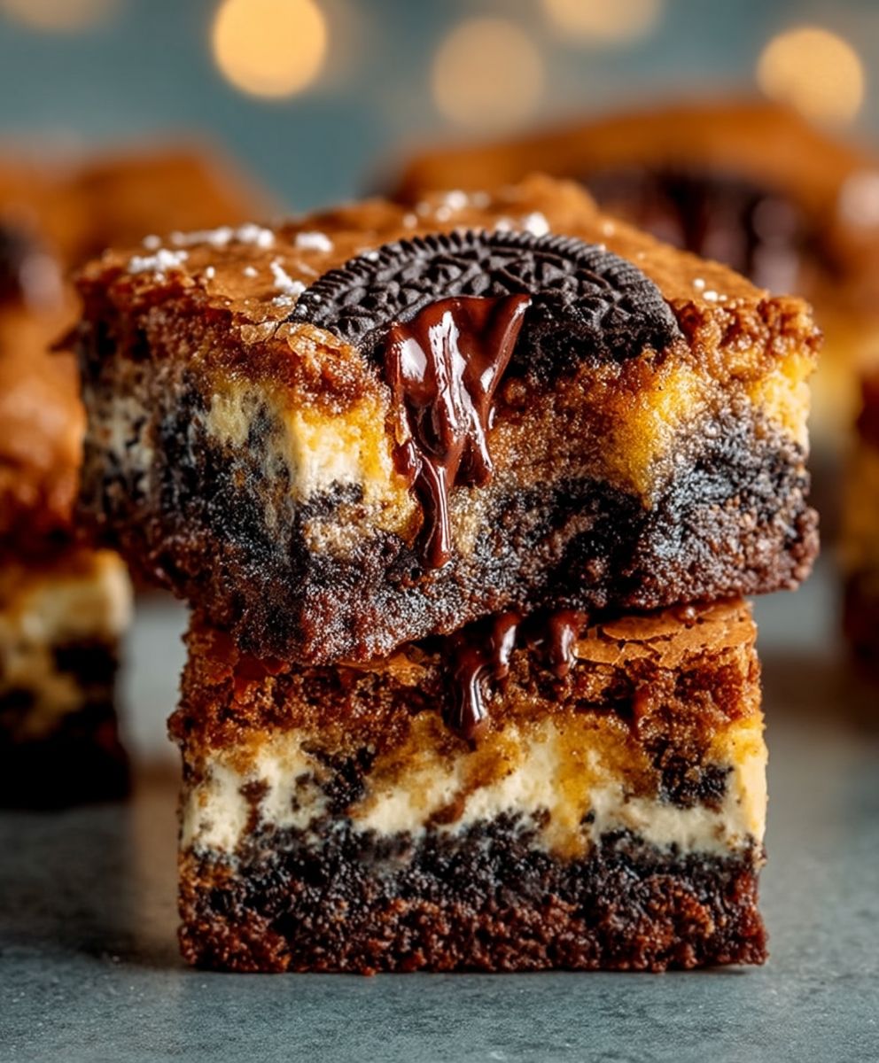 Oreo cookie dough brownies