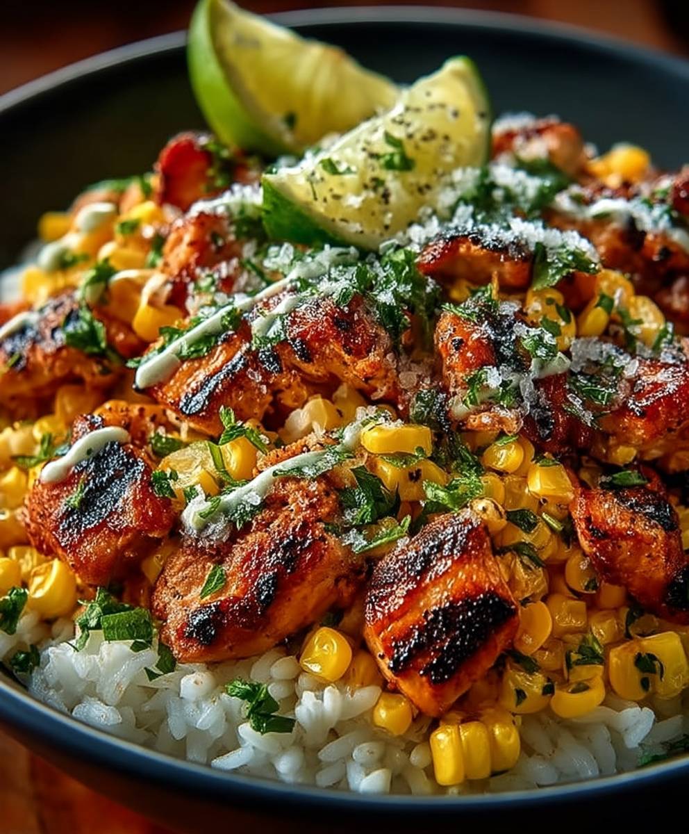 Street Corn Chicken Bowl