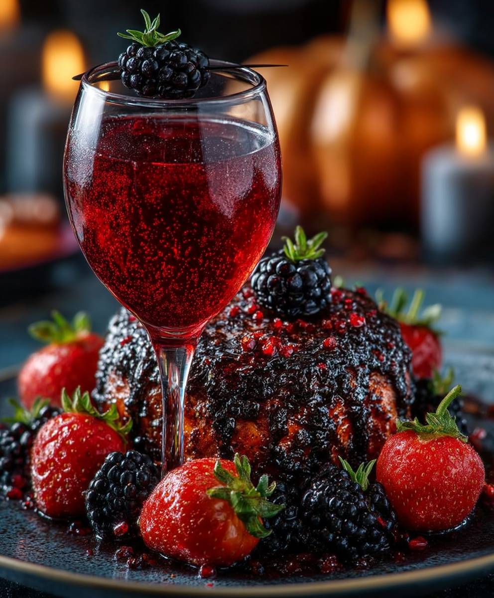 Black Widow Sparkler Cocktail