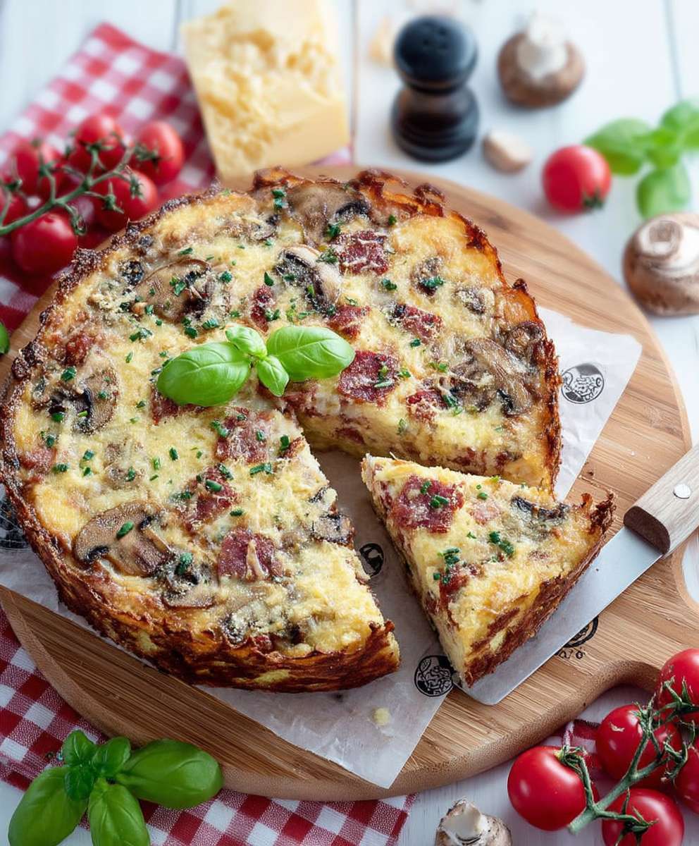 Simple pizza cake