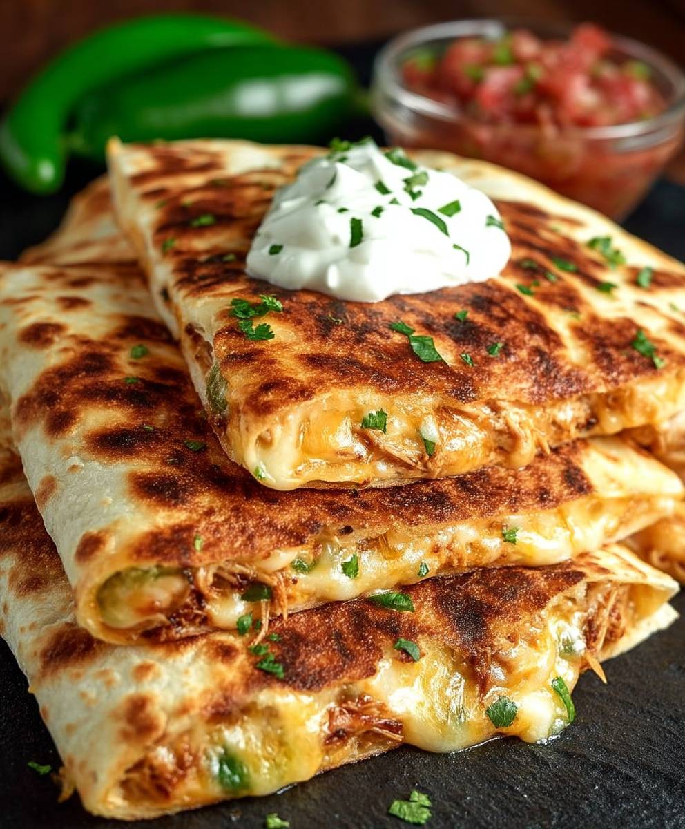 Jalapeno Popper Chicken Quesadilla