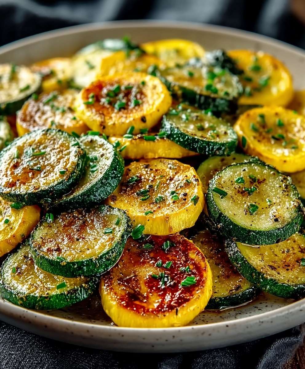 Roasted zucchini and yellow squash