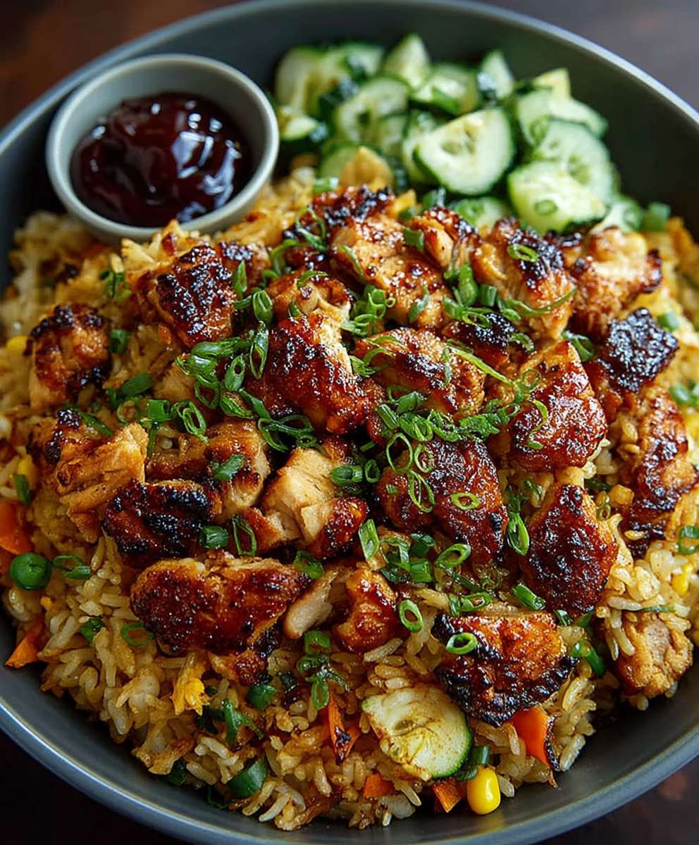 Japanese BBQ Chicken Fried Rice