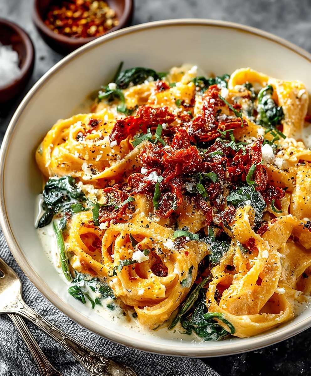 Sun dried tomato pasta