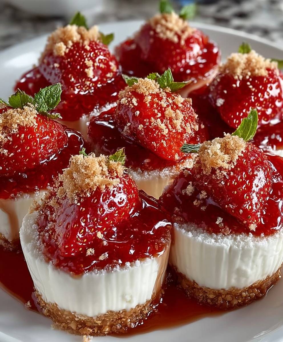 Cheesecake Stuffed Strawberries