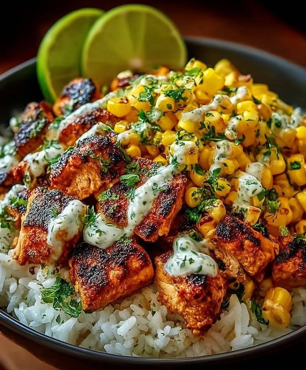 Street Corn Chicken Bowl