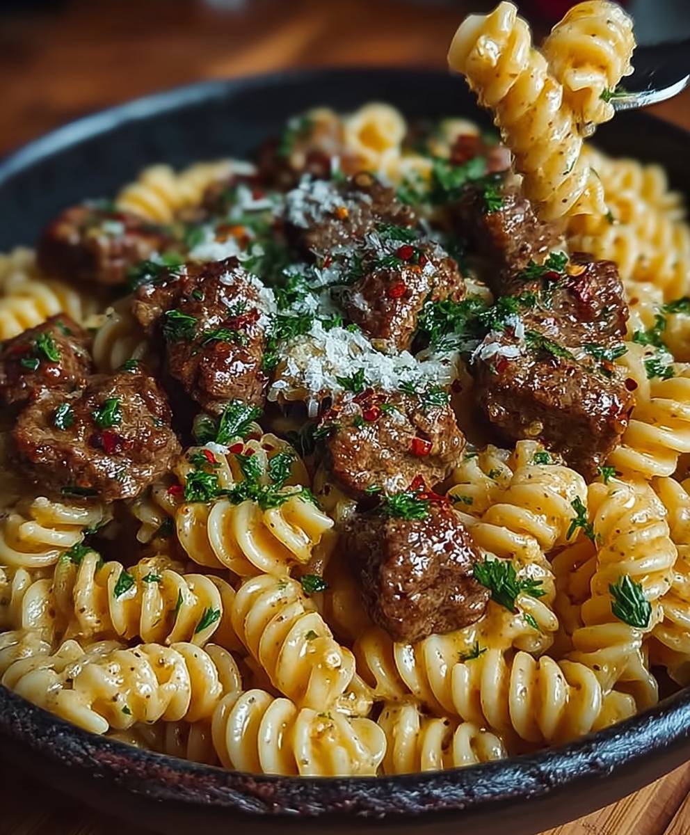 Creamy Spicy Garlic Butter Steak