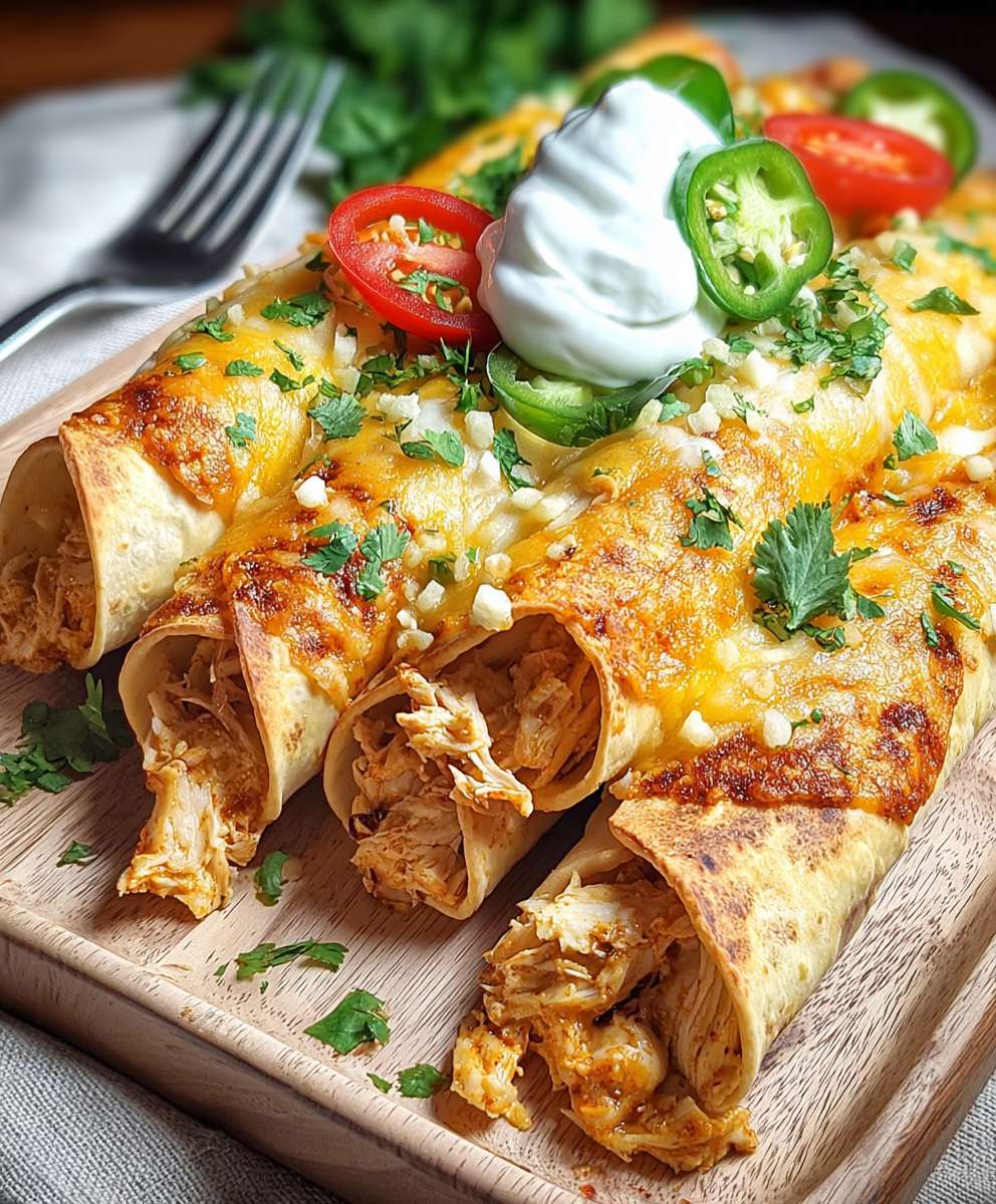 Jalapeno Popper Chicken Taquitos