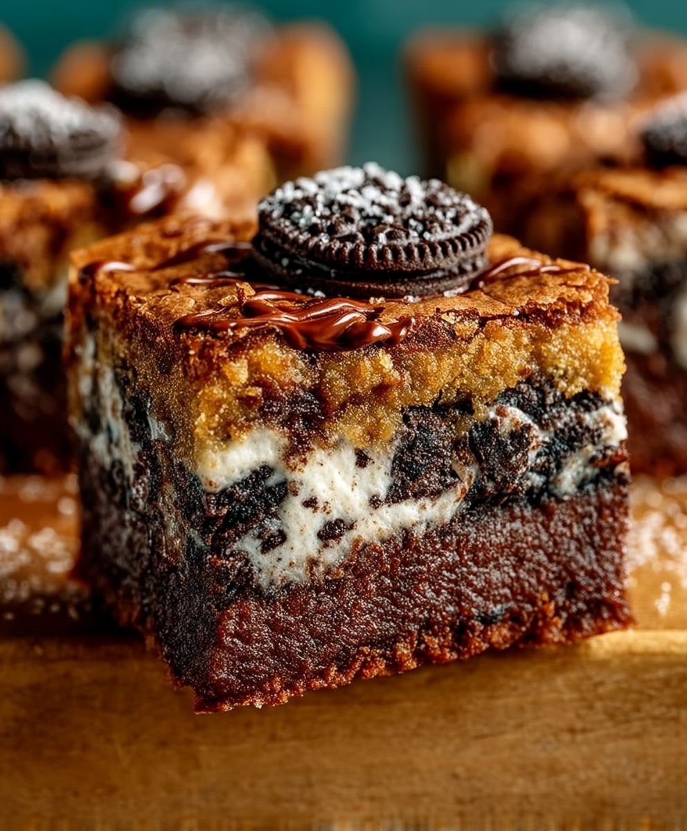 Oreo cookie dough brownies