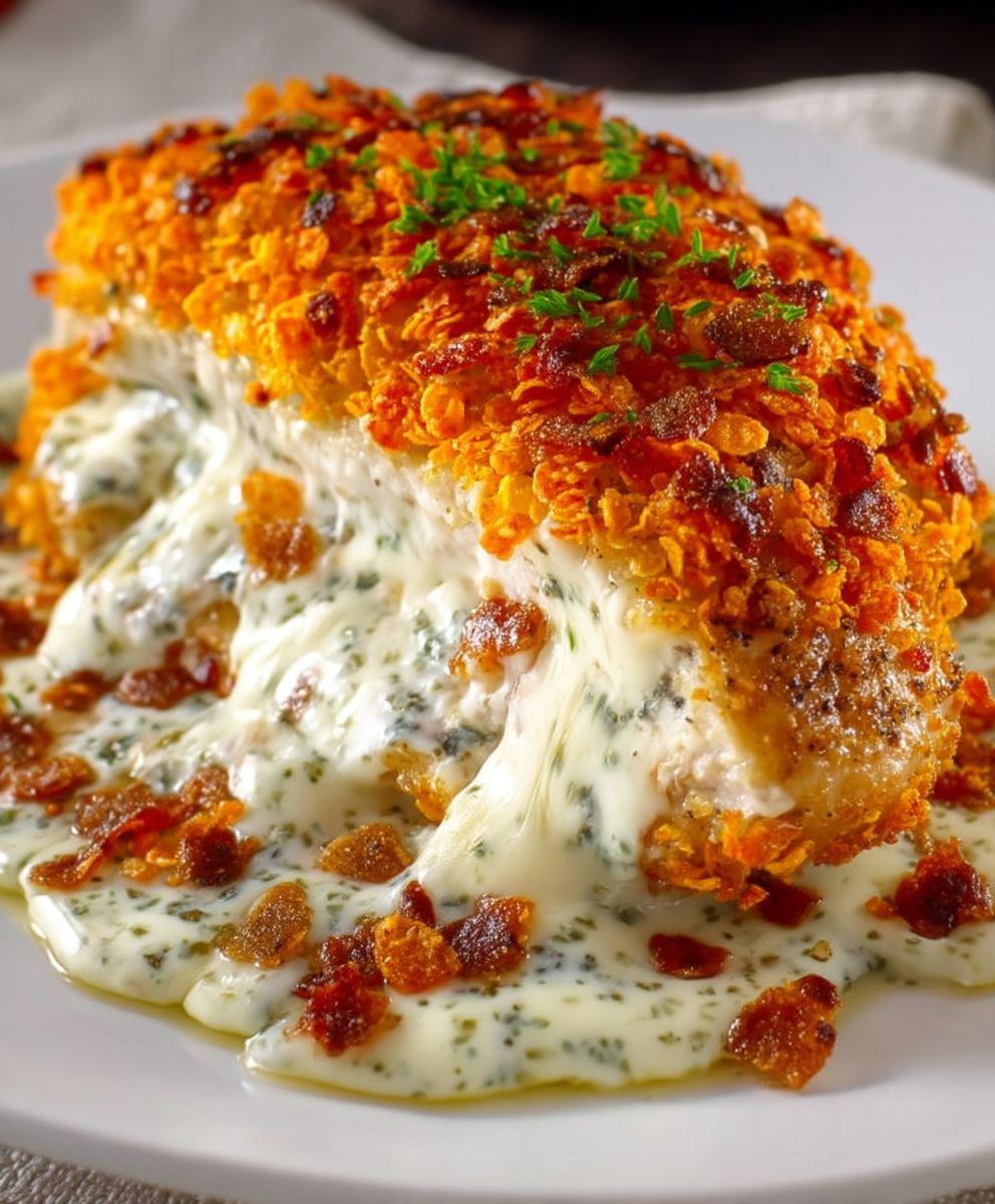 Doritos stuffed chicken
