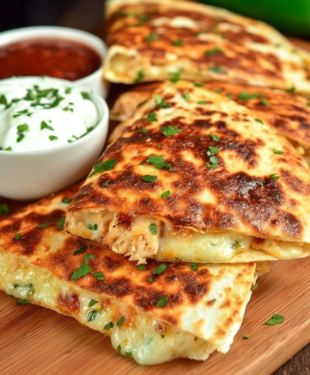Jalapeno Popper Chicken Quesadilla