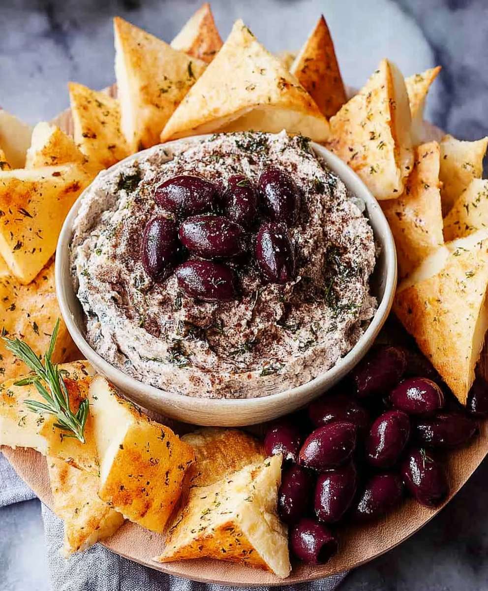 Kalamata olive dip appetizer