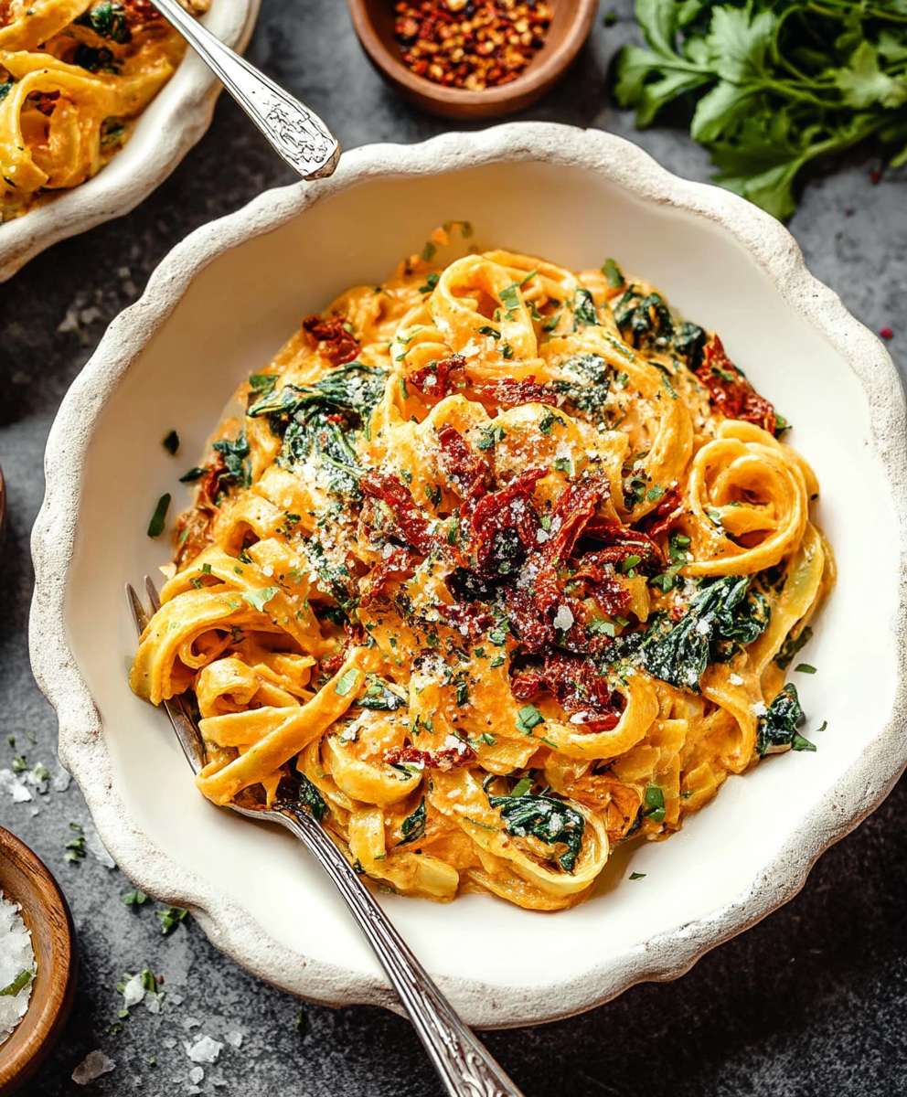 Sun dried tomato pasta