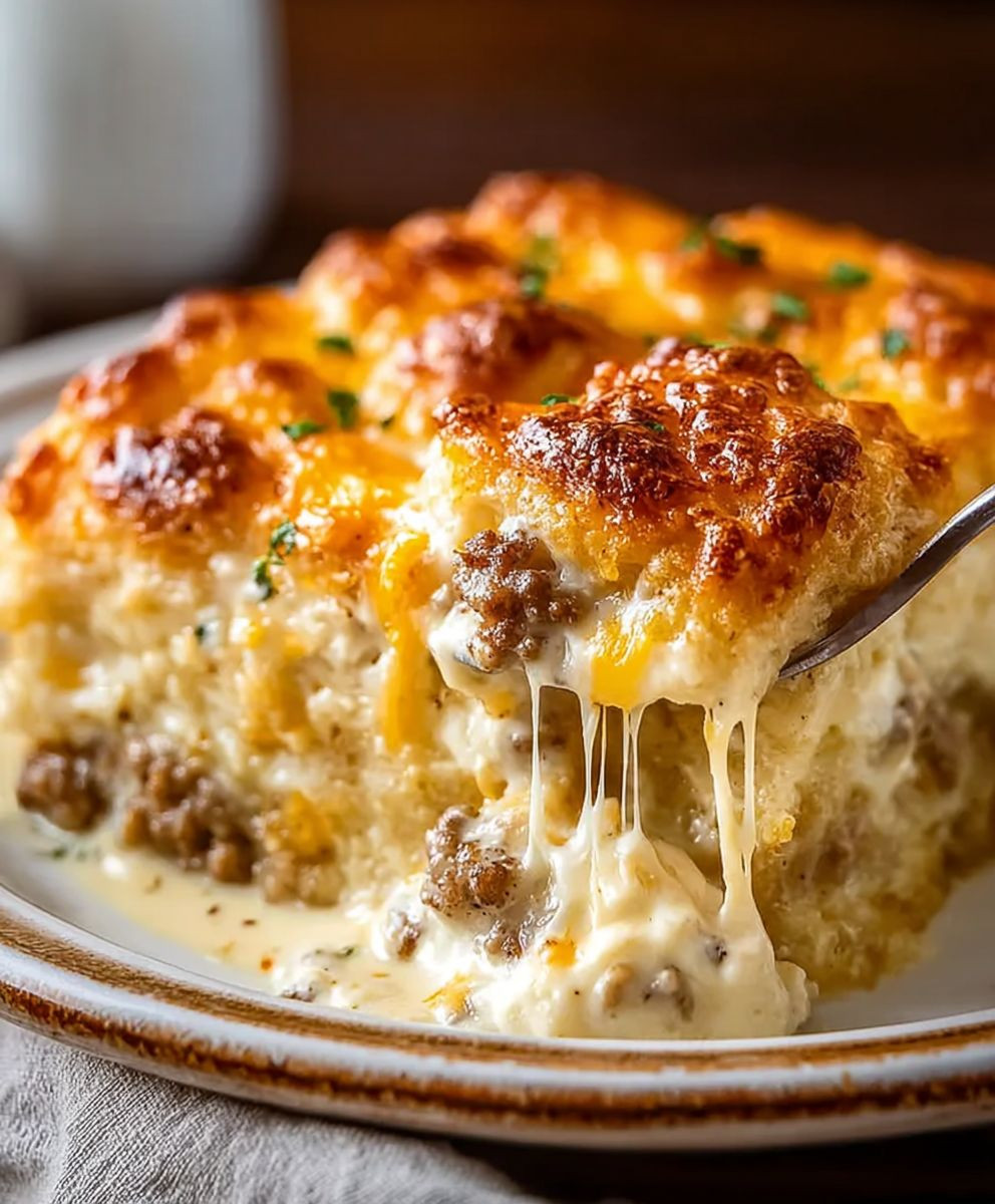 Biscuits and Gravy Casserole
