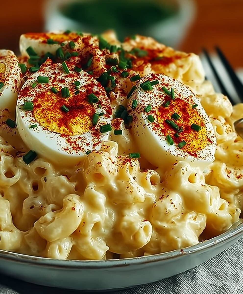Deviled Egg Macaroni Salad