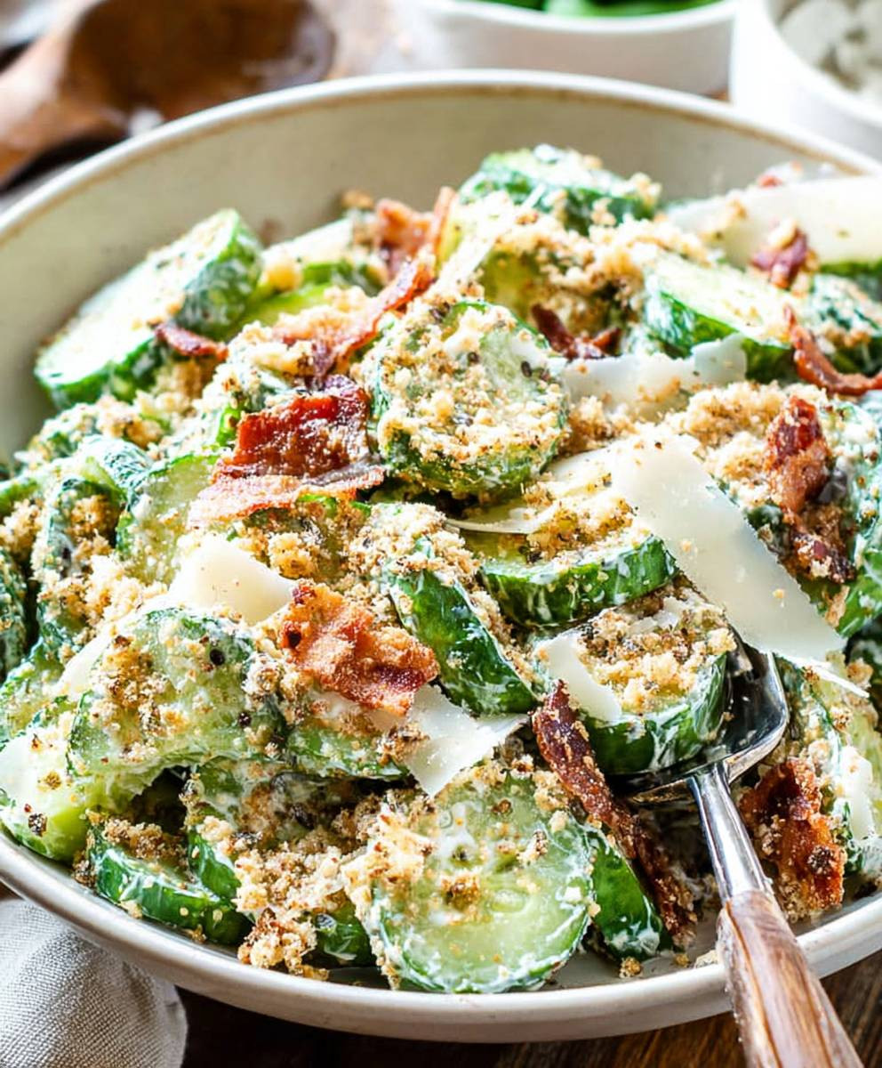 Cucumber Caesar Salad